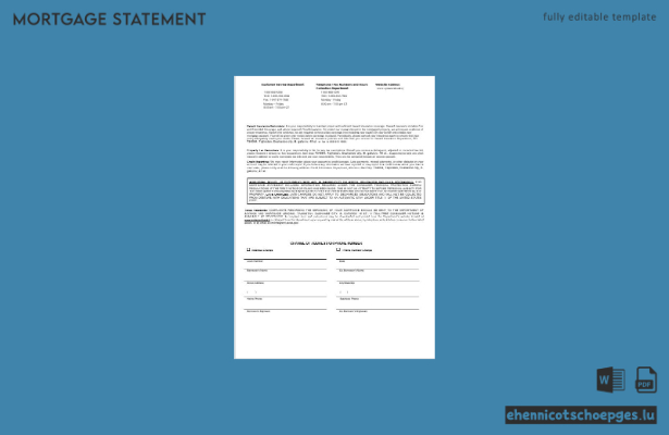 Tadschikistan Spitamen Bank Hypothekenabrechnung in Word- und PDF-Formaten 3 Beispielvorschau